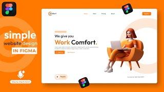 Simple Website Design Figma Tutorial || Step by Step || DVxUI
