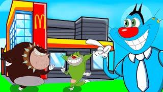 Oggy Opend His Fast Food Store With Jack And Bob