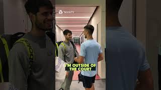 Legendary Meet-Up: Carlos Alcaraz & Novak Djokovic Cross Paths In Shanghai 