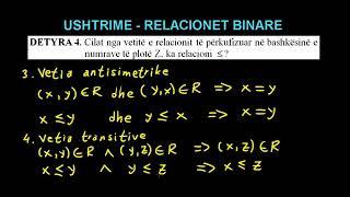 19 Matematika 10 Mesimi 19 Ushtrime Relacioni binar