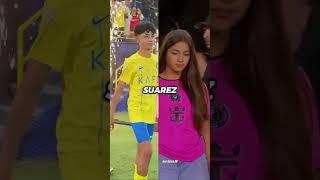 CRISTIANO JR FELL IN LOVE WITH LUIS SUAREZ'S DAUGHTER  #ronado #suarez #shorts