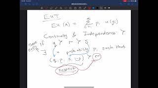 Expected Utility Theory: Assumption