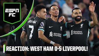 SALAH playing THE BEST FOOTBALL of his career! West Ham 0-5 Liverpool FULL REACTION! | ESPN FC