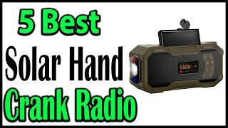 TOP 5 Best Solar Hand Crank Radio Review 2025