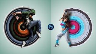 Circular Pixel Stretch Effect - Photoshop Tutorial