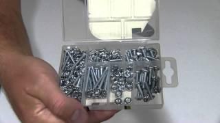 The Hillman Group 591518 Small Machine Screws with Nuts Assortment Unboxing