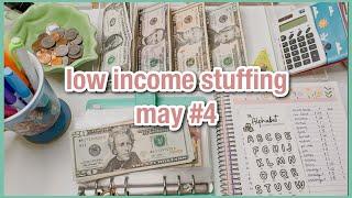 cash envelope stuffing | may #4 | low income budget | sinking funds & savings challenges