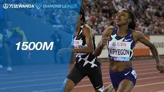 Faith Kipyegon beats Sifan Hassan in 1500m - Wanda Diamond League Final 2021