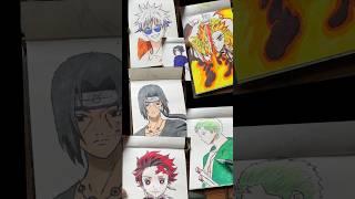 Drawing anime || #animedrawing  #naruto #itachi #madara#anime#shorts