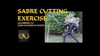 Military Sabre Cutting Exercise - According to John Musgrave Waite 1880