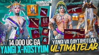  14.000 UC! YANGI X-KOSTYUM OCHAMIZ!  YANGI ULTIMATE RULETKA va OLD M416 QAYTMOQDA!! PUBG MOBILE