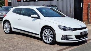 2015 (65) Volkswagen Scirocco GT 2.0TDI DSG 3Dr in Pure White. 45k Miles.9 Services.Sat Nav. £12,000