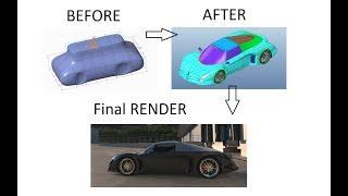 Creo Tutorial - Car modeling with Freestyle