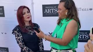 Ruchel Freibrun interviews Priscilla Presley at Festival of Arts and Pageant of the Masters