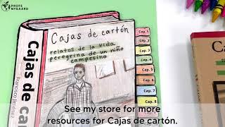 Cajas de cartón proyecto de resúmenes - summaries compilation booklet for heritage speakers class