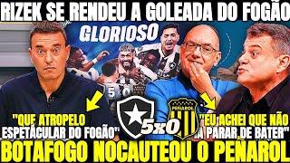 RIZEK SE RENDEU A GOLEADA DO FOGÃO! BOTAFOGO NOCAUTEOU O PEÑAROL! NOTICIAS DO BOTAFOGO HOJE