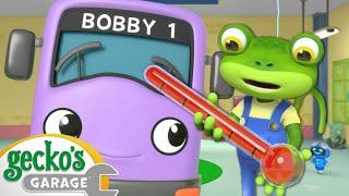 Bobby The Bus Is Sick | Gecko's Garage | Cartoons For Kids | Toddler Fun Learning