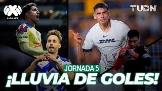 ️ ¡La LLUVIA DE GOLES de la jornada 5! | Clausura 2024 - Liga Mx | TUDN