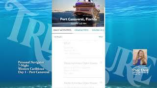 Personal Navigator - Disney Treasure Western Caribbean Day 1 Port Canaveral - Pixie Dust Adventures