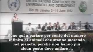 Una bambina zittisce il mondo per 6 minuti! Era il 1992!