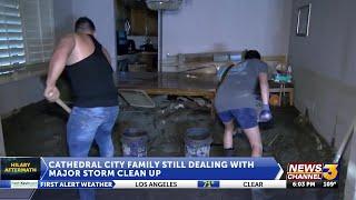 Cathedral City family still dealing with major storm cleanup