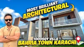 ULTIMATE-LUXURY VILLA TOUR: 1000SQY | BAHRIA TOWN KARACHI | MOST BRILLIANT ARCHITECTURAL BUNGALOW