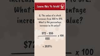 How To EASILY Find Percentage Changes | Useful Math Trick