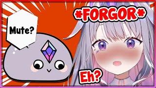 [ENG SUB/Hololive] Biboo realized she forgot to mute her stream and everyone can hear her