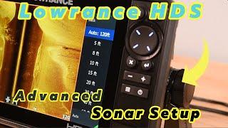 Lowrance HDS Advanced Sounder Settings