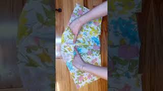 DIY Floral Summer Dress from a Bed Sheet | THRIFT FLIP | #shorts