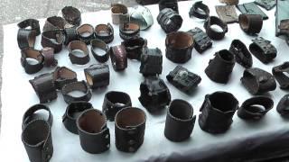 Exotic Leather Cuffs and accesories made in Los Angeles CA