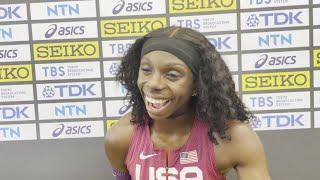 Brittany Brown Runs 11.01 To Move Through Women's 100m Heats At World Champs