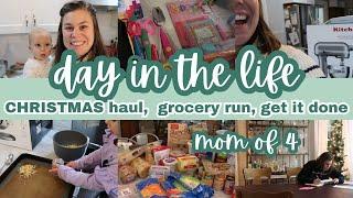 DITL: CHRISTMAS HAUL, GROCERY HAUL, DINNER PREP - MOM OF 4