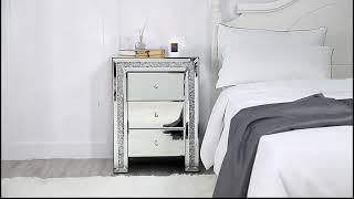 Crushed Diamond Mirror nightstand - Vxin Mirror Co, Ltd.