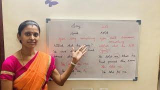 say - tell difference | English speaking practice | Vi's learning path | In Tamil |