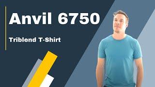 Check out the Anvil 6750 Triblend Crew Neck T-Shirt | BlankApparel.ca