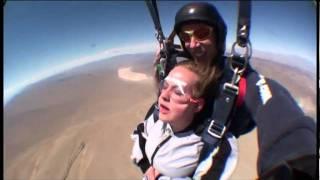 Freaking out skydiving in Las Vegas