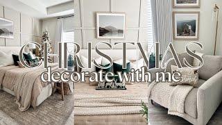 *NEW* CHRISTMAS DECORATE WITH ME 2024 | christmas bedroom decor ideas