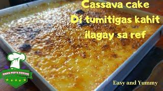 How to cook cassava cake/ Sobrang sarap nito. Malambot kahit ilagay sa ref ng overnight