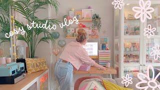 Studio vlog 04 - order packing, ordering pins and doing life as a small business.