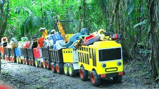 Mega RC Trucks RC Heavy Haulage Transport RC Volvo Lesu BL71 RC Wheel Loader Dozer | Mega Trucks