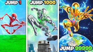 Spiderman Upgrades With EVERY JUMP In GTA 5!