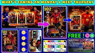 What's Coming On Monday & Next Thursday | eFootball 2024 Mobile | New Show Time & Free Coins 