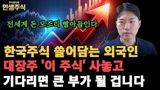 한국주식 쓸어담는 외국인, 전세계 돈 모조리 빨아들이는 대장주 '이 주식' 사놓고 기다리면 큰 부가 될 겁니다 [인생주식]