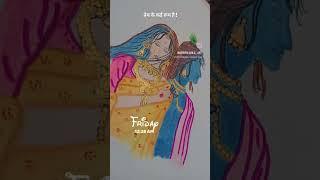 #radharani#meera#krishna#youtibedaily#youtubepainting#instagram#instareels