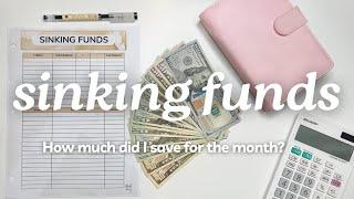 SINKING FUNDS UPDATE | How much did I save | Cash Envelope System | MONETS MONEY