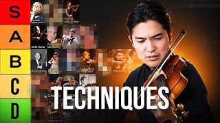 Ranking ALL Violin TECHNIQUES [Difficulty Tier List]