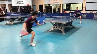 Alex Zhou (Harvard) vs Ryan Tseng (NYU) - NCTTA Northeast Regionals 2020 - Singles Round Robin Stage