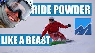 HOW TO SNOWBOARD IN POWDER, SIMPLE TIPS (pocket coach