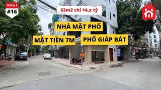 Mua Bán Nhà Mặt Phố Hà Nội Mặt Tiền 7m Vỉa Hè Rộng Kinh Doanh Mọi Thứ | Bán Nhà Mặt Phố Giáp Bát